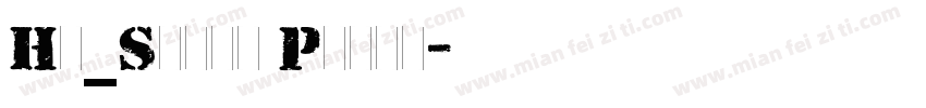 Hu_Stamp Plain字体转换
